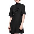 thumbnail image 1 of Free People My Baby Runched Mini Vestido para Mujer, Negro, 8, 1 of 1