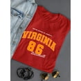 thumbnail image 3 of Virginia 86 Retro Sports T-Shirt Women -Image by Shutterstock, Female 4X-Large, 3 of 4