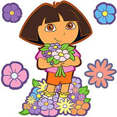 Blue Mountain Wallcoverings 12440346 Dora Best Friends 6 Large Wall Accent (Best American Accent Training)