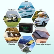 2Pack 12V 330Ah LiFePO4 Lithium Battery, Built-in 200A BMS, 10000+ Deep Cycles, Max. 2560W Power Output, Perfect for Off-Grid, RV, Golf Cart, Solar Power System, Home Backup
