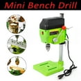 thumbnail image 6 of 480W Mini Electric Bench Drill Press Stand with Variable Speed, Precision Drilling for Wood & Metal, Compact Portable Workbench, 6 of 9
