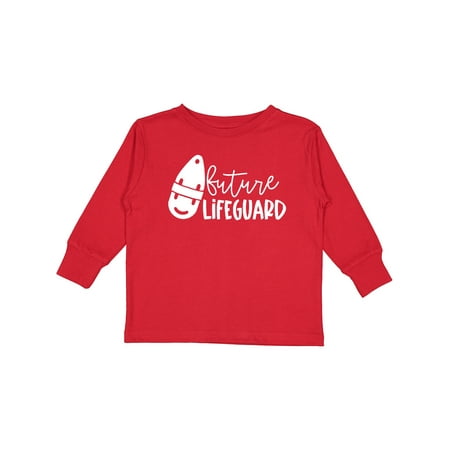 

Inktastic Future Lifeguard- Lifeguard Buoy Boys or Girls Long Sleeve Toddler T-Shirt