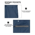 thumbnail image 2 of Little Donkey Andy Men’s Ultra-Stretch Quick Dry Lightweight Bermuda Shorts Drawstring Zipper Pocket Hiking Travel Golf Navy XL, 2 of 6