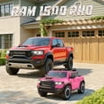 thumbnail image 3 of iYofe Ram 1500 RHO 24V 2 Seater Truck Powered Ride on with Remote Control&Bluetooth, Pink, 3 of 10