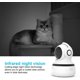 thumbnail image 4 of Video Baby Monitor Audio Baby Monitor, cámara de seguridad WiFi 1080P cámara IP inalámbrica cámara domo interior para el hogar con visión nocturna por infrarrojos, audio bidireccional y almacenamiento en la nube BANYUO Electrónica, 4 of 6