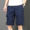 thumbnail image 4 of Xysaqa Men's Cargo Shorts Relaxed Fitted Casual Cotton Work Outdoor Shorts Mens Big & Tall Shorts with Multi Pockets 3X 4X 5X Summer Savings, 4 of 7
