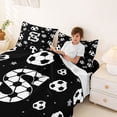 thumbnail image 3 of Erosebridal Initial Alphabet S Bed Sheets,Ball Sport Games Theme Kids King Sheets For Football Boys 4-Piece, 3 of 6