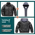thumbnail image 3 of Chrisuno Boy Faux Leather Jacket Motorcycle Jacket Winter Jacket Rain Jacket Pilot Jacket Black 6/7, 3 of 5
