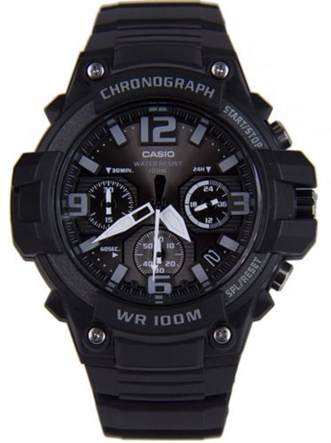 Men's Black Chronograph Watch, Resin Strap, MCW100H-1A3V