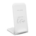 thumbnail image 4 of Soporte de carga inalámbrica 15W Carga rápida Diseño plegable Cargador de teléfono inalámbrico vertical u horizontal Blanco, 4 of 8