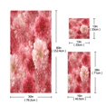 thumbnail image 3 of 3 Piece Bath Towels Set Bath Towel, Hand Towel and Face Towel for Bathroom, Gym, Hotel Red Watercolor Flowers, 3 of 8