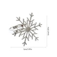 thumbnail image 3 of SLYNSHome Snowflake Metal Napkin Rings, Rhinestone Winter Table Napkin Holders, Gold And Silver Holiday Dinner Table Decor Accessories, 3 of 6