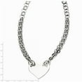 thumbnail image 2 of Stainless Steel Polished Heart Necklace - 20 Inch, 2 of 2