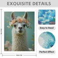 thumbnail image 3 of Diamond Art Kit for Adults, Llama Floral Crown Portrait Elegance Diamond Painting for Adults Beginners, DIY Diamond Art Painting Kits, 5D Diamond Painting Crafts for Home Decor 12x16 Frameless, 3 of 7