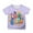 Light Purple, variant on Tiijoy Toddler Girls Back To School T-Shirt Letter Print Short Sleeve Round Neck T Shirt
