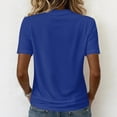 thumbnail image 4 of Iaqnaocc 250th Anniversary T Shirts for Women Short Sleeve 250 Anniversary USA Flag 250 Anniversary Usa Flag 4th Of July Patriotic V Neck July 4th Celebration Outfits Blue M, 4 of 4