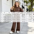 thumbnail image 4 of Kogui Big Girls Outfits Brown Print Long Sleeve Sweatshirt Pants 2pc Soft Breathable Outfit Clothing Set Fall Winter Spring Size 13-14, 4 of 8