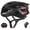 Black, variant on Smart Bike Helmet with Fall Detection SOS Alert, Auto Brake Warning Light, Handlebar Remote, PTT Walkie-Talkie, Voice Control, 24 Vents,  Lightweight Bicycle Helmet for Adult Men Women, Black