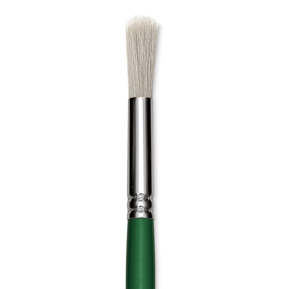 Blick Economy White Bristle Brush - Round, Size 16
