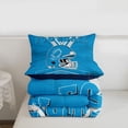 thumbnail image 4 of Erosebridal Football Comforter Set Full Teens,Rugby Bedding Set for Football Fan,Football City Down Comforter,Sports Reversible Bed Set with 2 Pillowcases Warm(Detroit), 4 of 7