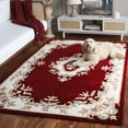 thumbnail image 3 of SAFAVIEH Aubusson Albus Medallion Area Rug, Red/Ivory, 5' x 8', 3 of 11