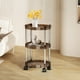 thumbnail image 5 of Estantería con ruedas ZJT250120102 | Carrito de 3 niveles con ruedas | Organizador de plástico para café o café verde, ideal para refrigerios, maquillaje, baño, dormitorio y sala de estar, 5 of 5