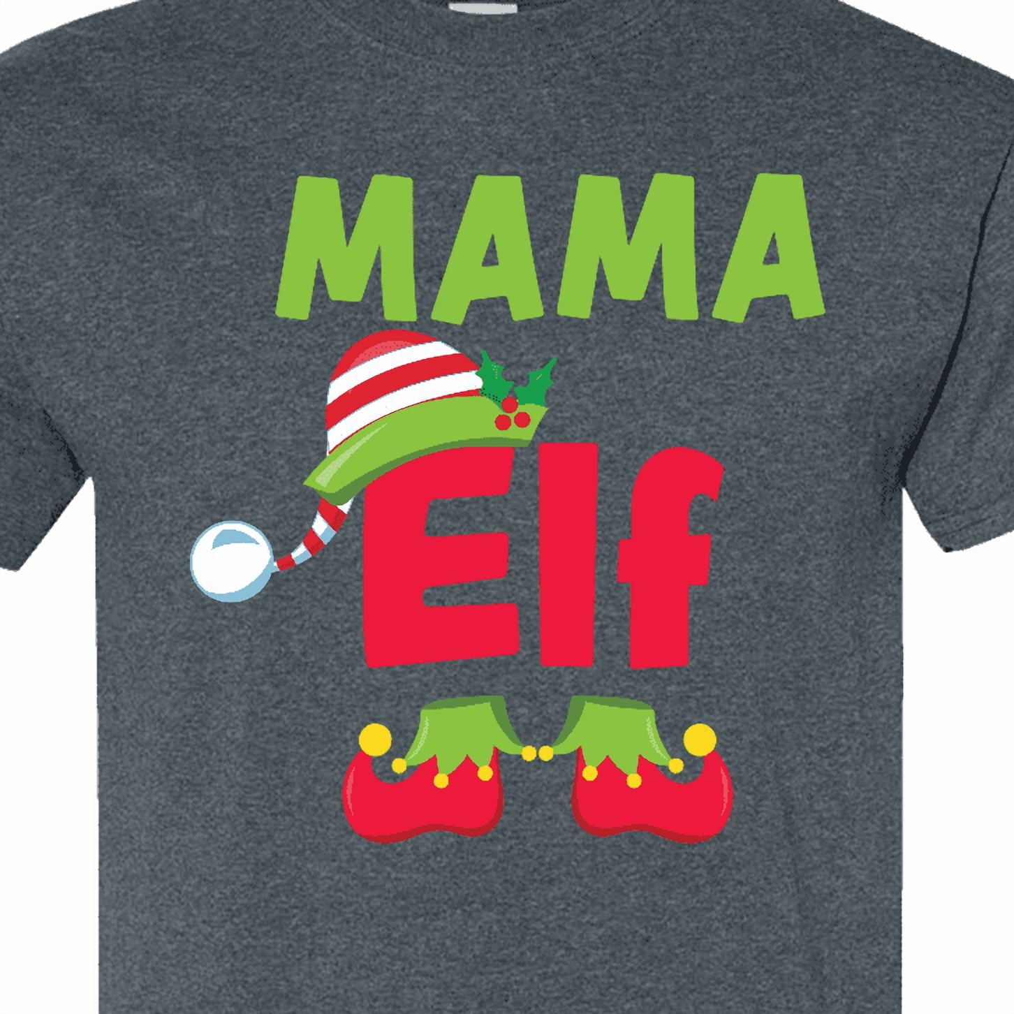 Inktastic Christmas Mama Elf T-Shirt