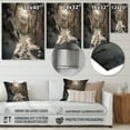 thumbnail image 4 of Designart "Path Through the Frosty Snow Forest III" Landscapes Metal Art Living Room, 4 of 5