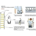 thumbnail image 3 of ISOP Rope Ladder Fire Escape 3-4 Story Homes | Rapid Deployment Safety Rope Ladder | Rescue Rope Ladder with Safety Cord | Climbing Ladder 10m / 32 ft, 3 of 9