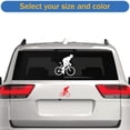 thumbnail image 2 of Side View Cycling Sticker Decal Die Cut - Self Adhesive Vinyl - Weatherproof - Made in USA - Many Color and Sizes - road bike triathlon cyclist, 2 of 6