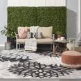 thumbnail image 4 of Nourison Aloha Indoor/Outdoor Black White 9' x 12' Area Rug, (9x12), 4 of 10