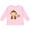 AD-Pink, variant on Happy Monkey Boys or Girls Long Sleeve Toddler T-Shirt