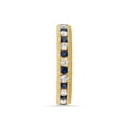 thumbnail image 6 of AFFY Simulated Blue Sapphire & White Cubic Zirconia Eternity Band Ring 14k Yellow Gold over Silver-6, 6 of 8