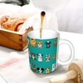 thumbnail image 3 of Yiaed Cartoon Dogs Print Ceramics Coffee,Large Handle Design,Extra Large Tea and Coffee Cup for Office and Home Mugs, 3 of 6