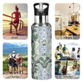 thumbnail image 7 of Yayeee 33oz Insulated Water Bottle Double Wall Stainless Steel with Flip Straw Lid, Blue Blossom, 7 of 7