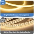 thumbnail image 4 of COB LED Strip 220V Switch/Dimmable Power EU Plug 360LEDs/m 3000k 6000k RA90 Outdoor Garden FOB LED Tape Bedroom Kitchen Lighting, 4 of 6