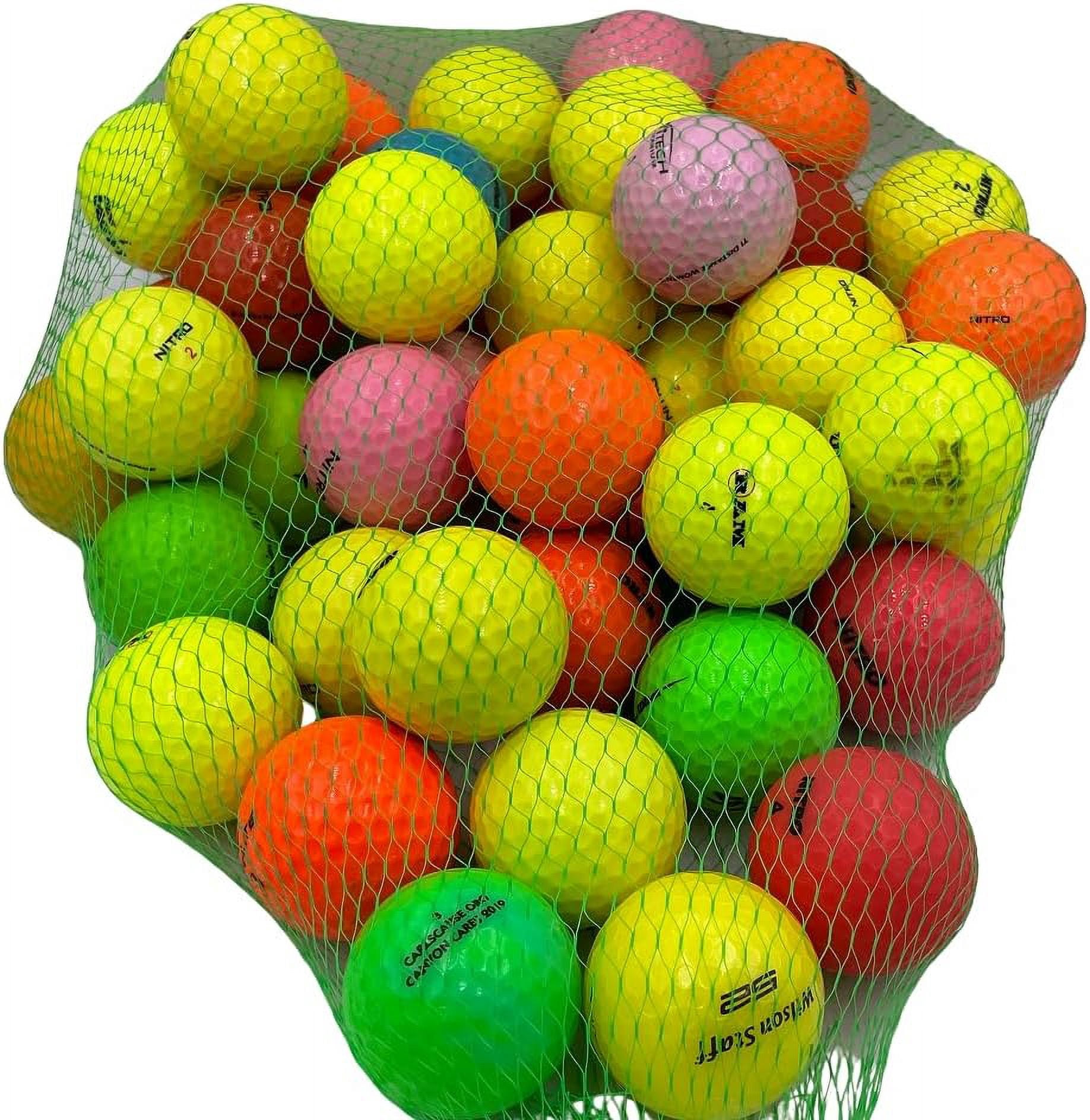 Golf Ball Planet - 50 Pack Recycled Golf Balls Mix Colors (3A/Good)
