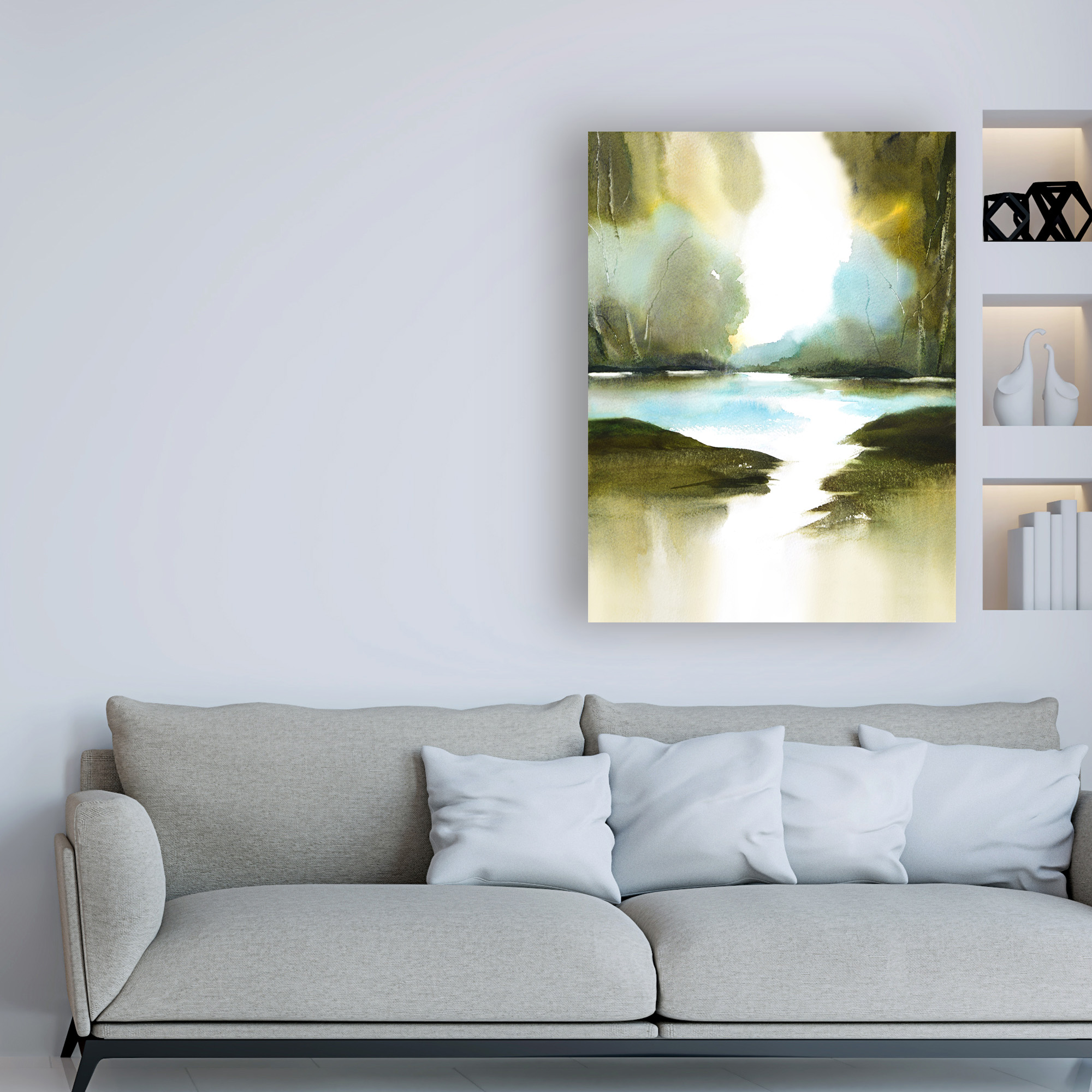 Trademark Fine Art 'A Summers Walk' Canvas Art by Nancy Knigh