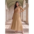thumbnail image 6 of Jessica London Elastic Waist Cotton Flowing Maxi Crinkled Skirt, 6 of 6