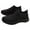 Black, variant on Womens Orthopedic Walking Sport Athletic Gym Lightweight Shoes with Arch Support Comfortable Slip-on Fashion Sneakers for Plantar Fasciitis Wide Width Sock Shoes
