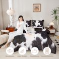 thumbnail image 4 of Manfei Farm Cow Spot Full Size Comforter Sets 3-Piece,Minimalist Animal Pattern Bedding Comforter Set,Black White,1 Comforter and 2 Pillowcases,Reversible, 4 of 6
