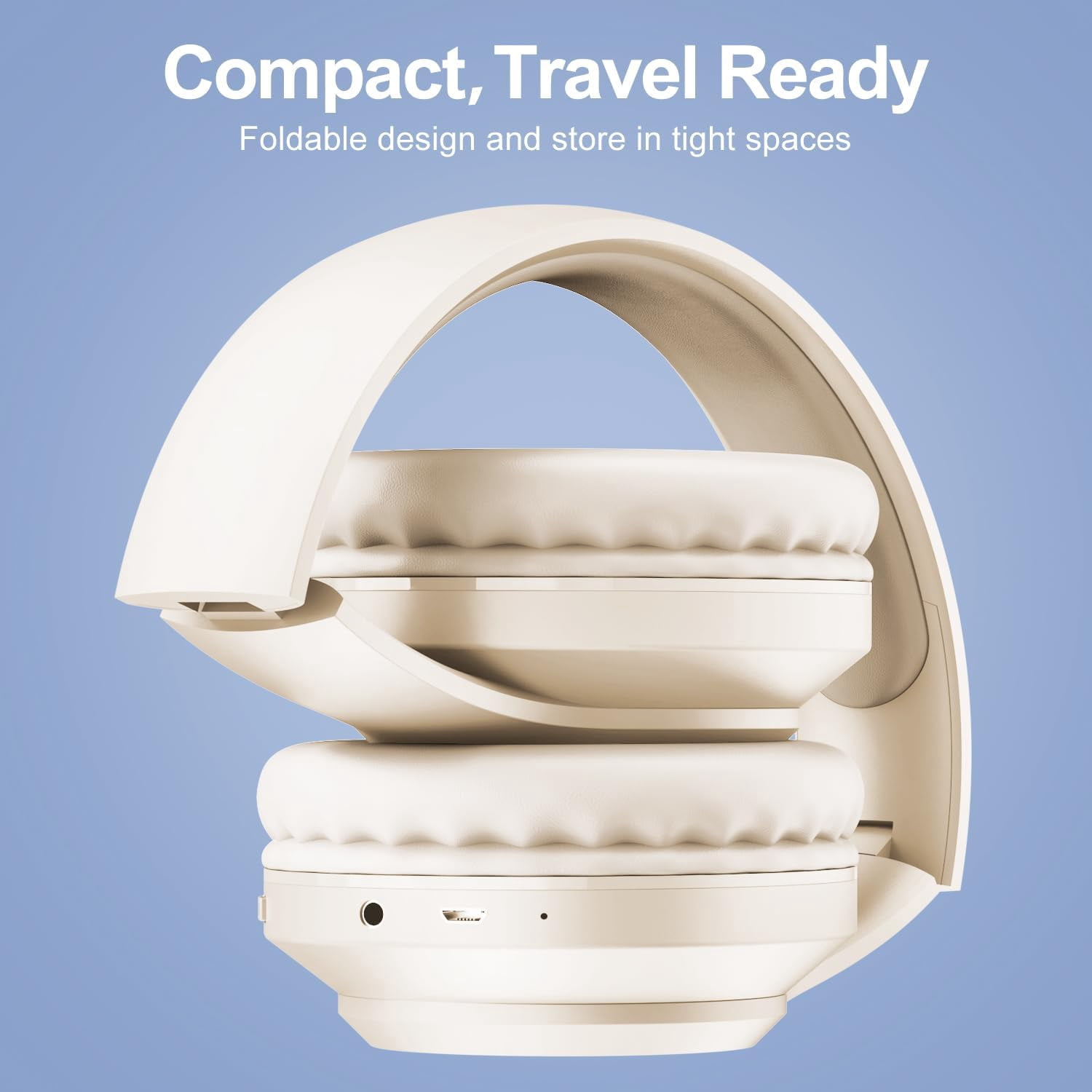 Rechargeable Portable FM Radio Headphones - High Sensitivity Reception, LED Display, Soft Ear Cushions, for Meetings, Work, Hiking, and Jogging