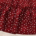 thumbnail image 5 of Coerni Kids Toddler Girls Short Bubble Sleeve Polka Dot Elastic Waist Summer Princess Dress Outfits Toddler Girls Dress, 5 of 8