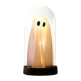 thumbnail image 2 of Halloween Night Light Ghost Cloche Dome Color Changing LED Battery Tabletop Lamp by OVFUIZ, 2 of 6