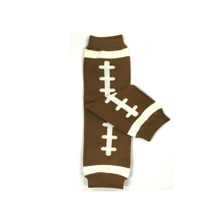 

Wrapables® Adorable Designs Baby Leg Warmers O/S Brown Football
