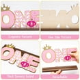 thumbnail image 3 of Belanttega Princess Glitter ONE Letter Sign Centerpiece for Girls First Birthday Party Decorations, Princess Tiara Shining Crown Table Decoration Girl's Party Decor Supplies Photo Prop, 3 of 8