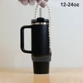 thumbnail image 3 of Unique Bargains 1 Set Portable Faux Pearl Chain Water Cup Handle Blue Silicone, 3 of 5