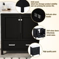 thumbnail image 5 of Bellemave 30" Bathroom Vanity with Single Sink, Wood Combo Cabinet Undermount Sink, Bathroom Storage Cabinet with 2 Doors and a Drawer, Soft Closing, Multifunctional Storage (Black), 5 of 10