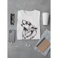 thumbnail image 3 of Howling Wolf Portrait Tee Men's -Image by Shutterstock, 3 of 4