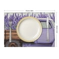 thumbnail image 3 of Shiartex Lavenders Linen Table Mats Placemat Set of 4 for Dining, Parties, Home Decor 18x12in, 3 of 8
